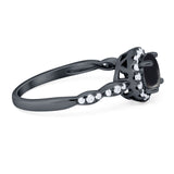 Art Deco Halo Engagement Ring