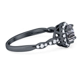 Art Deco Halo Engagement Ring