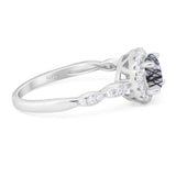 Art Deco Halo Engagement Ring