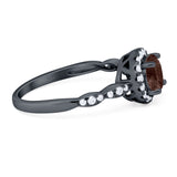 Art Deco Halo Engagement Ring