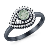 Round Natural Stone Wedding Ring