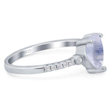 Pear Teardrop Natural Stone Wedding Ring