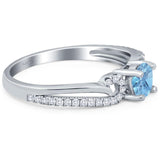 Art Deco Round Natural Stone Curved Ring