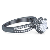 Split Shank Round Natural Stone Ring