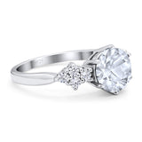 Art Deco Round Natural Stone Cluster Ring