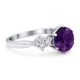 Art Deco Round Natural Stone Cluster Ring