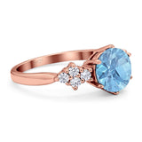 Art Deco Round Natural Stone Cluster Ring