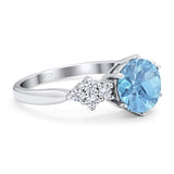 Art Deco Round Natural Stone Cluster Ring