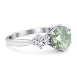 Art Deco Round Natural Stone Cluster Ring