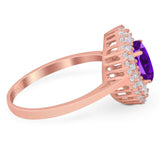 Oval Natural Stone Cocktail Ring