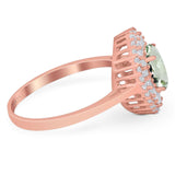 Oval Natural Stone Cocktail Ring