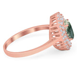 Oval Natural Stone Cocktail Ring