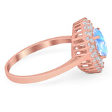 Oval Natural Stone Cocktail Ring