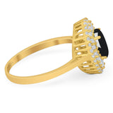 Oval Natural Stone Cocktail Ring