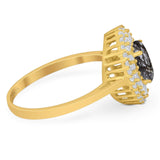 Oval Natural Stone Cocktail Ring