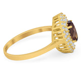 Oval Natural Stone Cocktail Ring