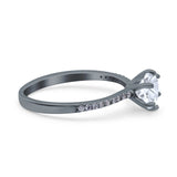 Art Deco Round Natural Stone Ring