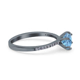 Art Deco Round Natural Stone Ring