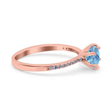 Art Deco Round Natural Stone Ring