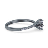 Art Deco Round Natural Stone Ring