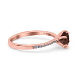 Art Deco Round Natural Stone Ring