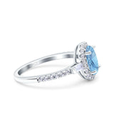 Vintage Style Oval Natural Stone Art Deco Ring