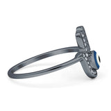 Hamsa & Evil Eye Ring