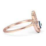 Hamsa & Evil Eye Ring