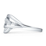 Interlocking CZ Ring