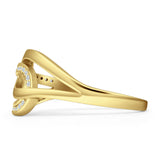 Interlocking CZ Ring