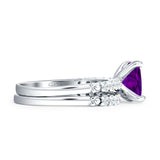 Princess Cut CZ Stackable Ring