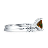 Princess Cut CZ Stackable Ring