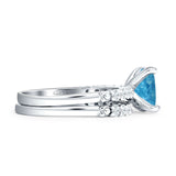 Princess Cut CZ Stackable Ring