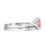 Princess Cut CZ Stackable Ring