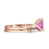 Princess Cut CZ Stackable Ring