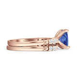 Princess Cut CZ Stackable Ring