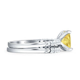 Princess Cut CZ Stackable Ring
