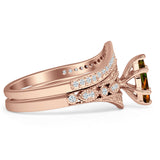 Two Piece Marquise CZ Ring