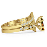 Two Piece Marquise CZ Ring