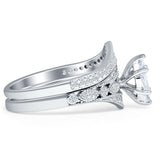 Two Piece Marquise CZ Ring