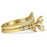 Two Piece Marquise CZ Ring