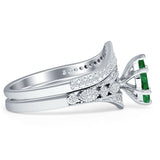 Two Piece Marquise CZ Ring