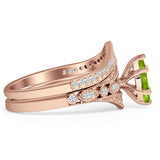 Two Piece Marquise CZ Ring
