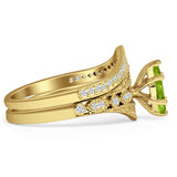 Two Piece Marquise CZ Ring
