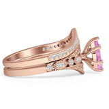 Two Piece Marquise CZ Ring