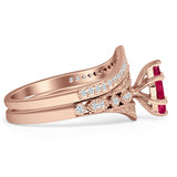Two Piece Marquise CZ Ring