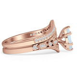 Two Piece Marquise CZ Ring