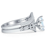 Two Piece Marquise CZ Ring