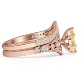 Two Piece Marquise CZ Ring