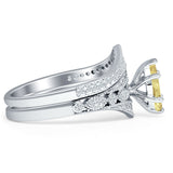 Two Piece Marquise CZ Ring